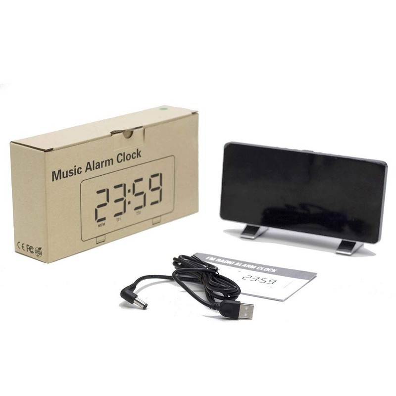 DollaTek Polyphonic Double Alarm Clock LED Large Screen Display Electronic