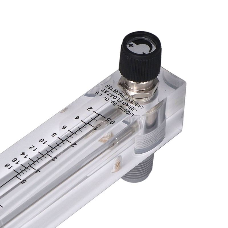 Liquid Flowmeter Panel Type Acrylic Transparent Adjustable Fluid Flow Meter