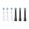 Oral-B iO Ultimate Clean Replacement Brush Heads, 6-Count White, Black