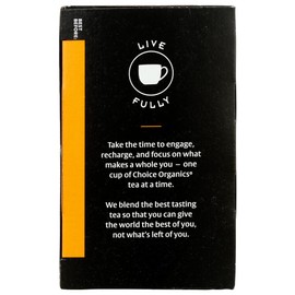 Choice Organics - Organic Mandarin Ginger Tea (1 Pack) - Organic Herbal Tea - 16 Tea Bags