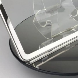 MotorVehicleParts Slim 2 Holes Frame Polish License Plate Jaguarw/ Aluminum Circle Type Screw Caps