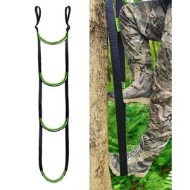 MLNSUNNY Double-Thickened and Widened 3-Step Climbing Aider for Hunting Tree Steps,Fall-preventing Adjustable Hook and Loop Design for a Wide Range of Climbing Stick,Easy-to-use Lightweight Rope Aid