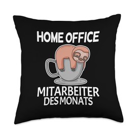 Mitarbeiter des Monats Auszeichnung Employee of The Month Funny-Home Office Throw Pillow, 18x18, Multicolor