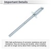 RATCHROLL 50 Pcs Open End Large Flange Blind Rivets 4mm