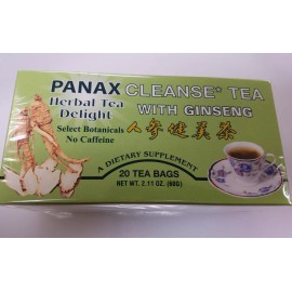 PANAX HERBAL TEA DELIGHT CLEANSE TEA WITH GENSING 20 TEA BAGS IN A PACK