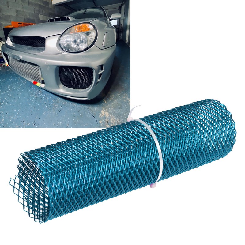Car Front Center Grid Grille Rhombic Mesh Stable Structure Aluminum