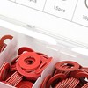600 Pieces Red Steel Paper Washers Set, Insulating Washers Set