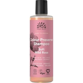 Urtekram Champú - Colour Preserve - Rosa Silvestre - 8.5 fl oz, Vegano, Orgánico, Origen Natural