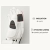 Hestra Impact Racing SR Glove - White/Flame Red - 8