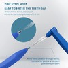 4 cepillos dentales entre dientes (80 unidades) (azul, estándar)