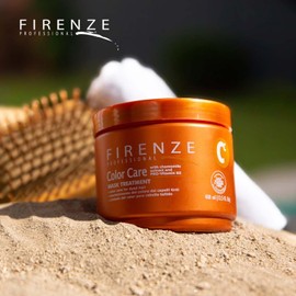 Firenze Professional Color Care Mask Treatment with chamomile extract & pro-vitamin B5 (salt sulfate & paraben free) 13.5 oz, Includes Gift Bag