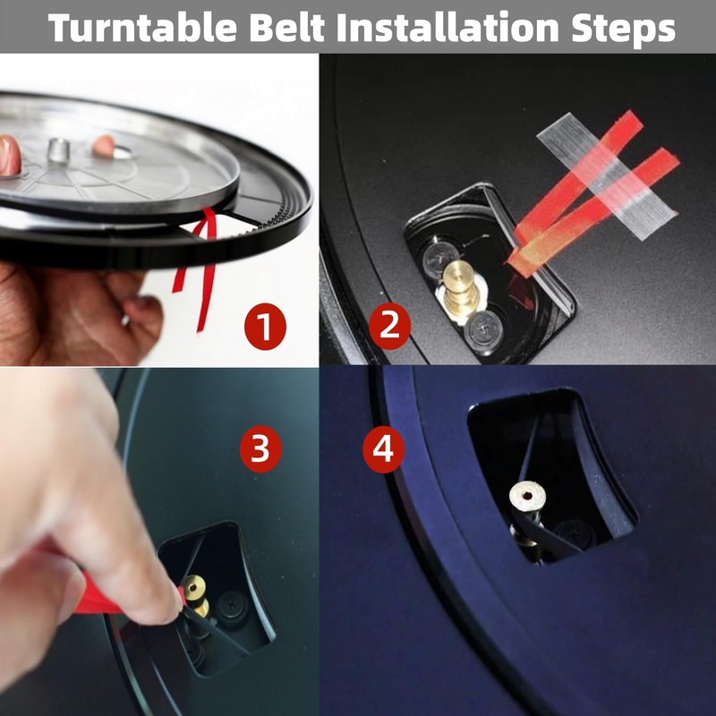 Turntable Belt Replacement for Mitsubishi DP-11, DP-12, LT-90, X-10, LT-5V,
