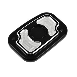 HDBUBALUS Motorcycle Left Master Cylinder Cover Brake Reservoir Cover Cap Fit for Harley Touring 2008-2017 V-Rod 2006-2017