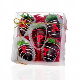 RomanticBaking 15PCS 5x5x2 Inches Full Clear Chocolate Covered Strawberries Boxes Cookies Boxes Mini Bundt Cake Pie Cinnamon Roll Treat Boxes Chocolate Truffle Box Party Wedding Favor