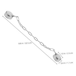 CIYODO 2pcs Dust Cover Eye Washer Cover Eye Wash Station Cap Eyewash Equipment Dust Cap Eyewash Equipment Accessory Silver Stainless Steel