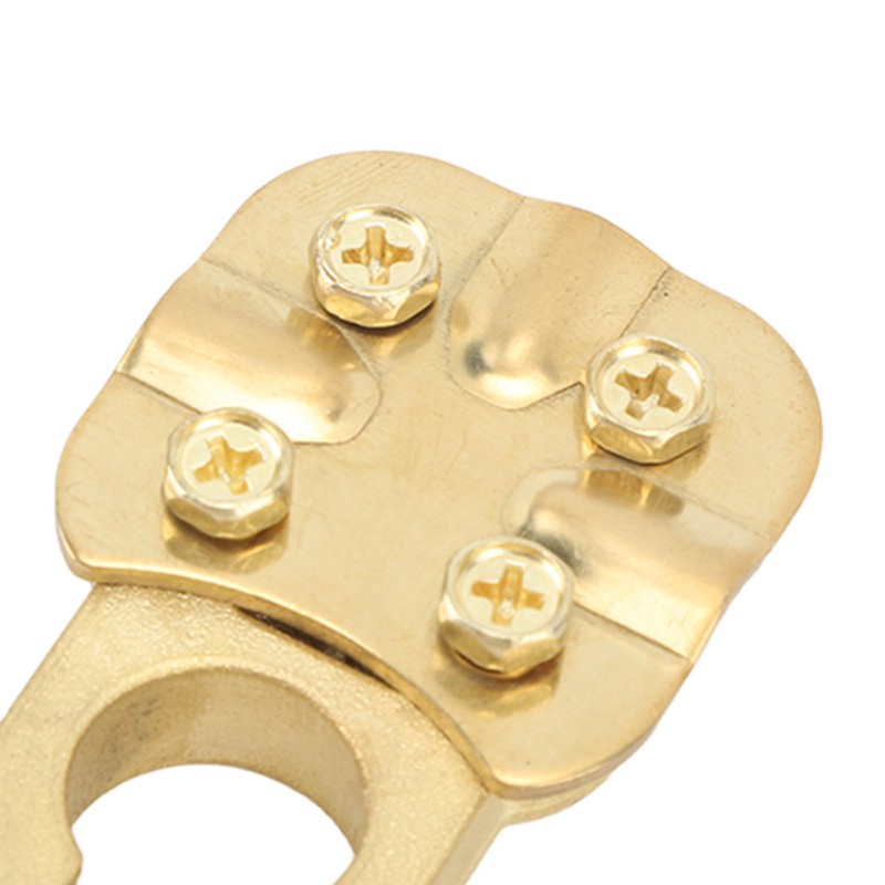2Pcs Brass Battery Terminal Connector Car Top Post Clamp Set