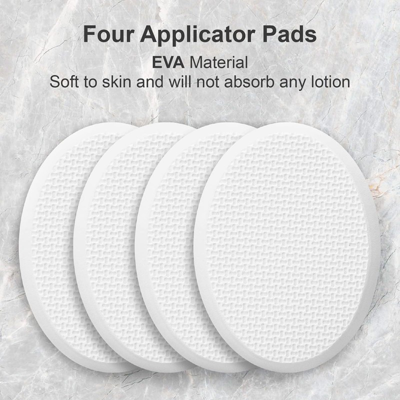 QUINTRA Back Feet Lotion Applicator, 3 Interchangeable Pads with 1