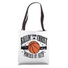 Ballin’ for Christ Powered by Faith Christian Basketball Tote Bag