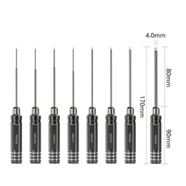 Hexagonal Screwdriver Set, 8 Pieces, RC Tool, Hexagon Socket, Screwdriver, Hand Tool for Model Making, Car, Boat, Quadcopter