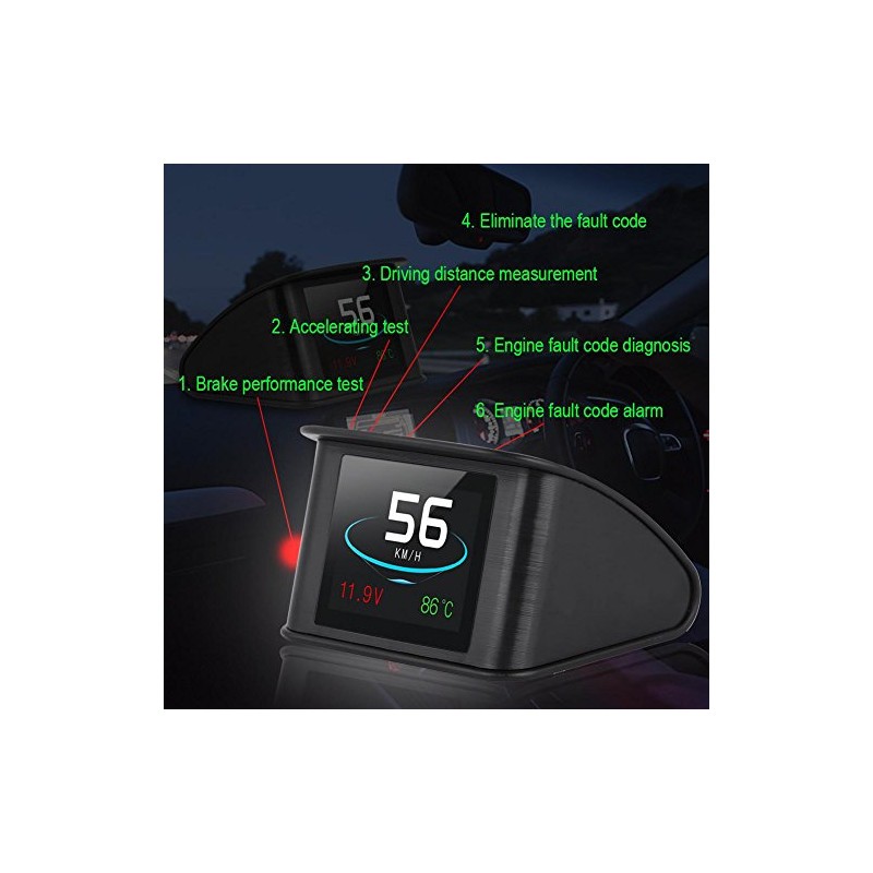 visualización Heads Up, P10 universal HUD Head Up Display OBD2