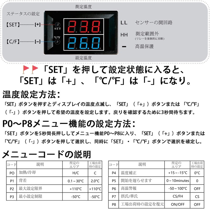 DC 12V LED Thermostat Digital Temperature Controller, DiyStudio W1209-WK Mini