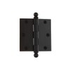 Nostalgic Warehouse Ball-Tip Residential Door Hinge with Square Corners, 3.5"