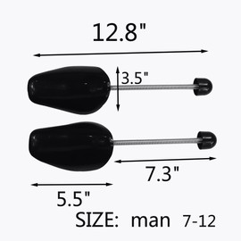 WOCTDTHW Shoe Trees for Sneakers Shaper 2 Pairs Plastic Men Shoe Stretcher Shape Boot Holder Prevent Creasing