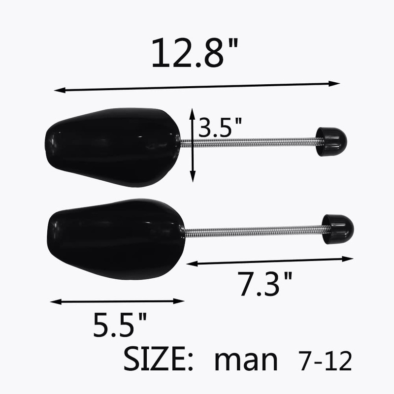 WOCTDTHW Shoe Trees for Sneakers Shaper 2 Pairs Plastic Men