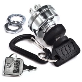 HD Switch Starter Ignition Key Switch 25 099 02-S, 25 099 04-S Fits Kohler CH11 CH12.5 CH14 CH18 CH20 CH22 CH25 M8 M10 M12 M16 M18 M20 Engines & More - Ultimate Protection Upgrade w/2 Premium Keys