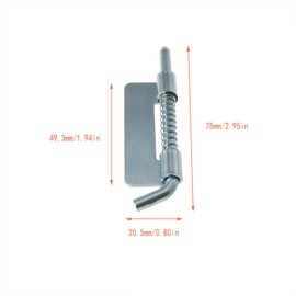 DGZZI 3PCS Spring Loaded Door Pins Door Bolt 2.8inch Spring Loaded Iron Door Bolt Household Filing Cabinet Door Latch for Welded Metal Door Shed Door Rear Fascia Trailer Lorry Container