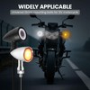 ZENTHOR Motorcycle Turn Signals - 2PCS Chrome Bullet LED Front