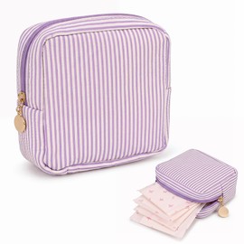 Period Bag, Sanitary Pad Storage Bag, Emergency Kit Bag for Girls School, Sanitary Towel Pouch with Zipper,Small Sanitary Towel Holder, Period Pack Case for Women Young Teenage Girls First Period