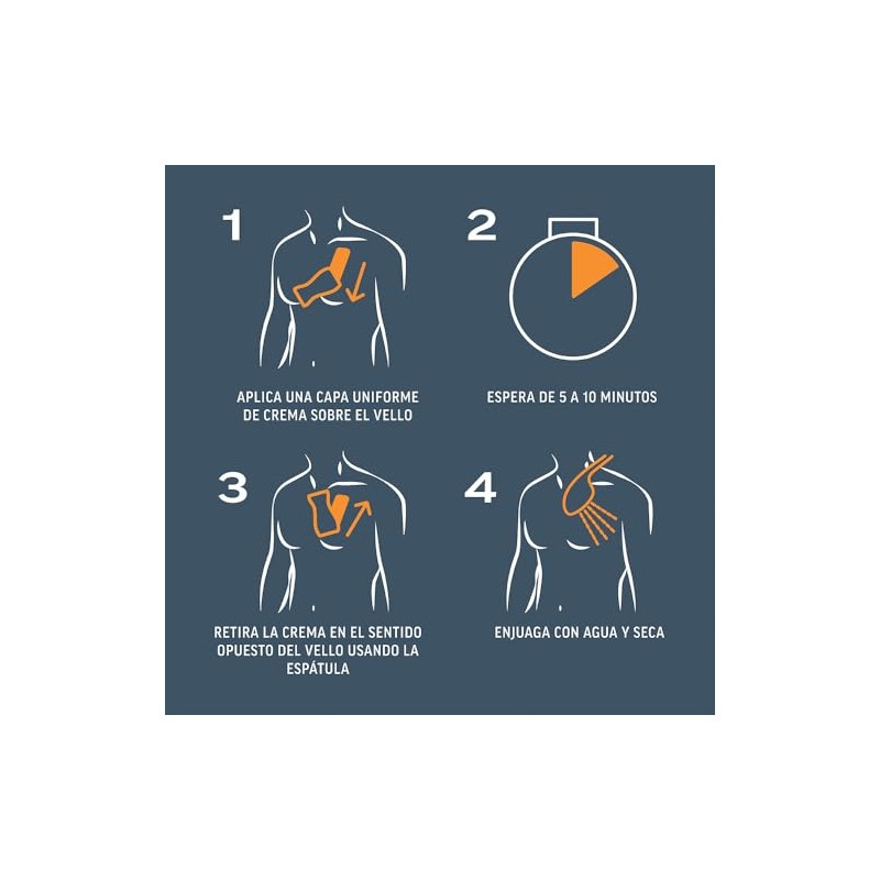 Veet Men Crema Depilatoria para Piel Normal Envase 200 ml