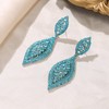 EVER FAITH Light Blue Earrings Sparkly Crystal Teardrop Statement Dangle