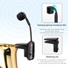XIAOKOA UHF Wireless Instruments Microphone,Saxophone Microphone,Wireless Receiver and Transmitter,164ft Range,Plug