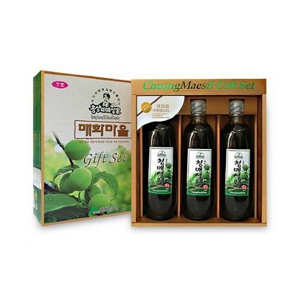 Hongsangni Green Plum Farm [Hongsangni Green Plum] Gift Set No. 7 (600ml*3 bottles)