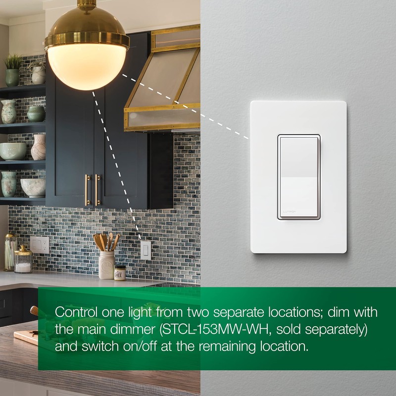 Lutron Sunnata Touch Dimmer Light Switch, LED+ Advanced Technology for