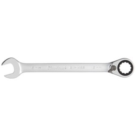 Blackhawk By Proto BW-1465 12 Point Combination Reversible Ratcheting Wrench, 15mm, Full Polish Finish