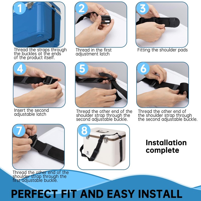 Paracord Cooler Strap Compatible with Engel-Adjustable for 13qt & 19qt