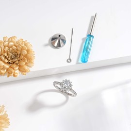 Sunflower Cremation Jewelry Urn Ring: 925 Sterling Silver Ashes Ring for Women Size 7 Cubic Zirconia Cremation Rings for Ashes Memorial Keepsake Jewelry Gifts