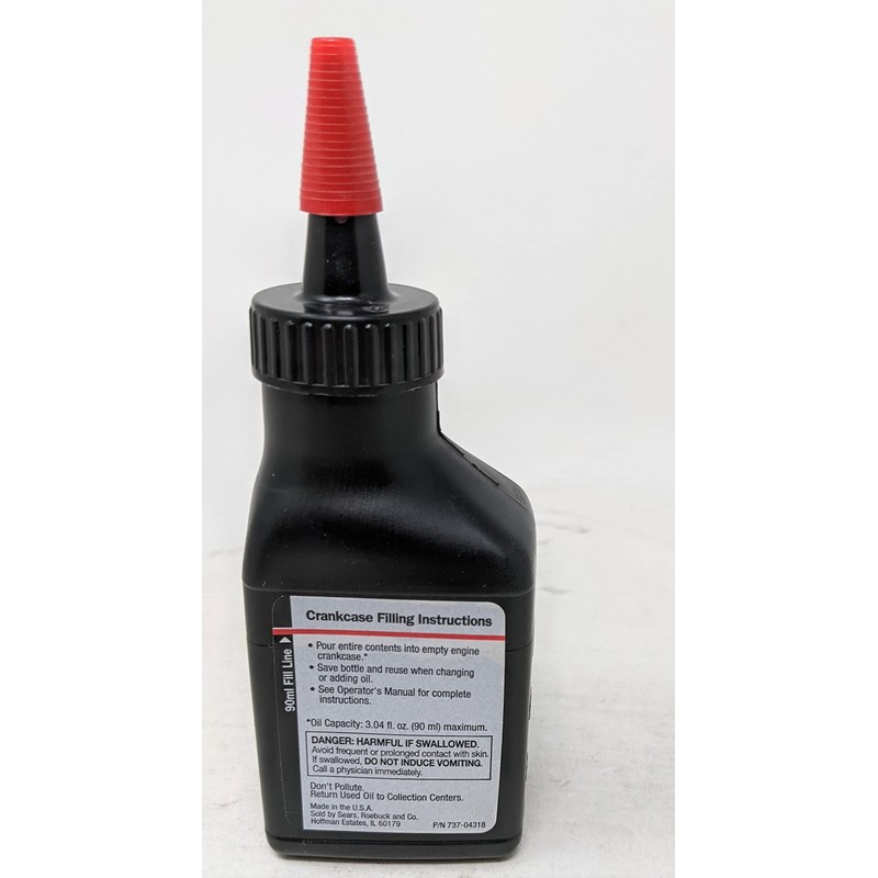 MTD 737-04339 HD SAE 30 4-Cycle Trimmer Engine Oil 3.04oz