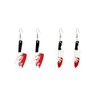 Gothic Knife Ghost Earrings Set Punky Acrylic Spooky Knife Dangle
