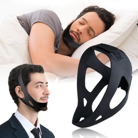 Sleep Chin Strap for Sleeping,CPAP Chin Strap,Chin Strap for CPAP Users,Comfortable Anti Snoring Devices Chin Strap for Men and Women to Stop Snoring. Provide The Effective Snoring Solution.