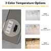 SineRise 4-Light Brushed Nickel Vanity Light with 3 Color Modes