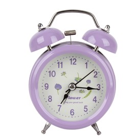 Mily Alarm Clock for Kids Vintage Twin Bell Alarm Clocks Cute Cartoon Panda Silent Children Bedroom Desk Clock