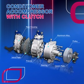 NTLTPYY AC Compressor Compatible with Toyota Camry & RAV4 L4 2.4L,2006-2009 - OE# 88310-06240,88310-2F030,88310-33250,97386 - Advanced Tech,Robust Construction,1-Year Warranty,Includes A/C Clutch Kit