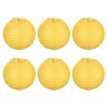 PATIKIL 6 Pcs Round Folding Hanging Lamp Shade for Wedding