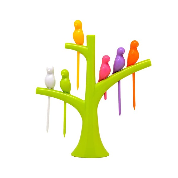 6 Pcs Animal Food Pick Reusable Kids Toothpick Birds Fruit