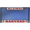 HARVARD COLLEGE  ALUMNI METAL USA MADE CHROME LICENSE PLATE FRAME
