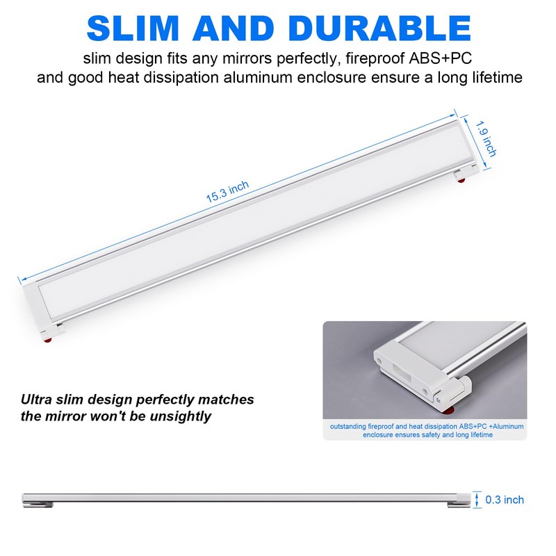MY BEAUTY LIGHT Angle Adjustable LED Vanity Lights for Mirror,